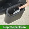 1 л Автомобильный органайзер Подвесное мусорное ведро Нажимная урна Мини-лоток Мусорное ведро Коробка для мусора Зажим для двери/сиденья Подставка Держатель Аксессуары для интерьера