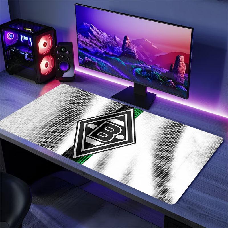 Gladbach FC Mouse Pad, Large Gaming Desk Mat, Non-slip XXL Mousepad for Laptop & Tablet, Mini PC Playmat with Stitched Edges