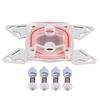 Computer CPU Water Cooler Cooling Block Red Copper Base POM Cover W  Waterway for AMD AM4