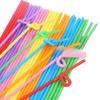 Plastic Drinking Straws 100pcs Colorful Bendable Beverage Party Supplies For Weddings And Events
