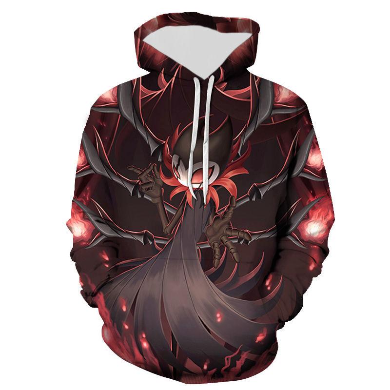 Game Hollow Knight с 3d принтом для мужчин/женщин, детей, осенне-зимняя повседневная толстовка с длинными рукавами, большие толстовки, одежда унисекс