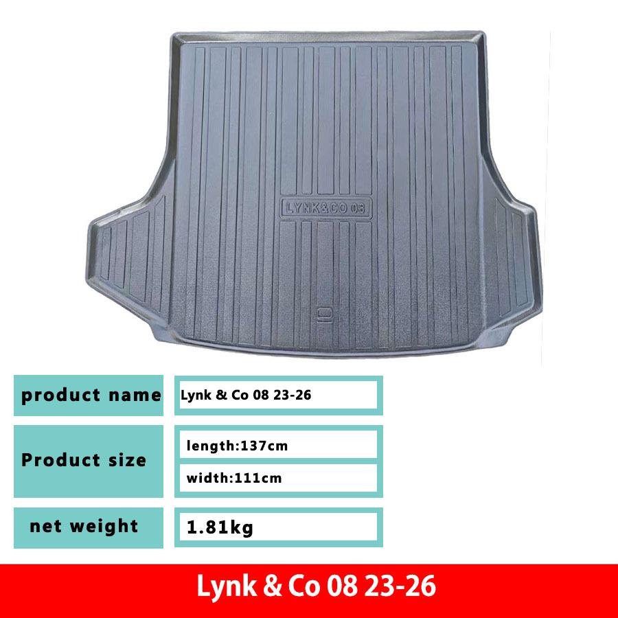 Durable Waterproof Trunk Mat for Lynk & Co 08 (2023-2026) - Eco-friendly TPE Interior Modification