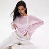 Women's Spring and Summer Soft Loose Long Sleeve Hollow Out Sweater