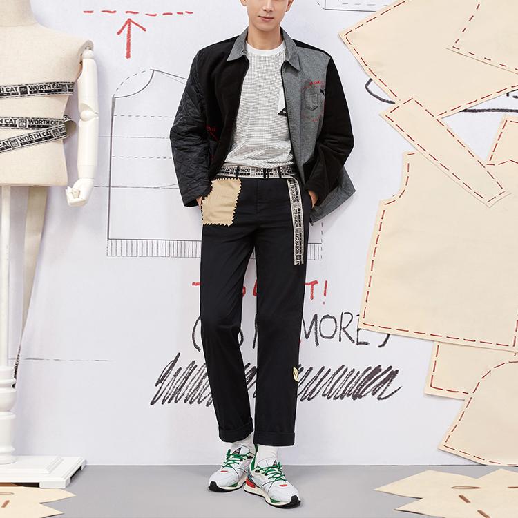 Puma MICHAEL LAU Повседневные брюки Мужские Черные Умеренно прямые Брюки 530364-01