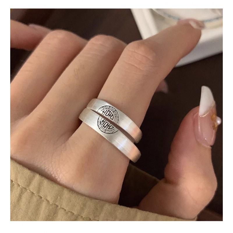 Couple Rings Sterling New Chinese Style Wedding Gift Boyfriend Girlfriend