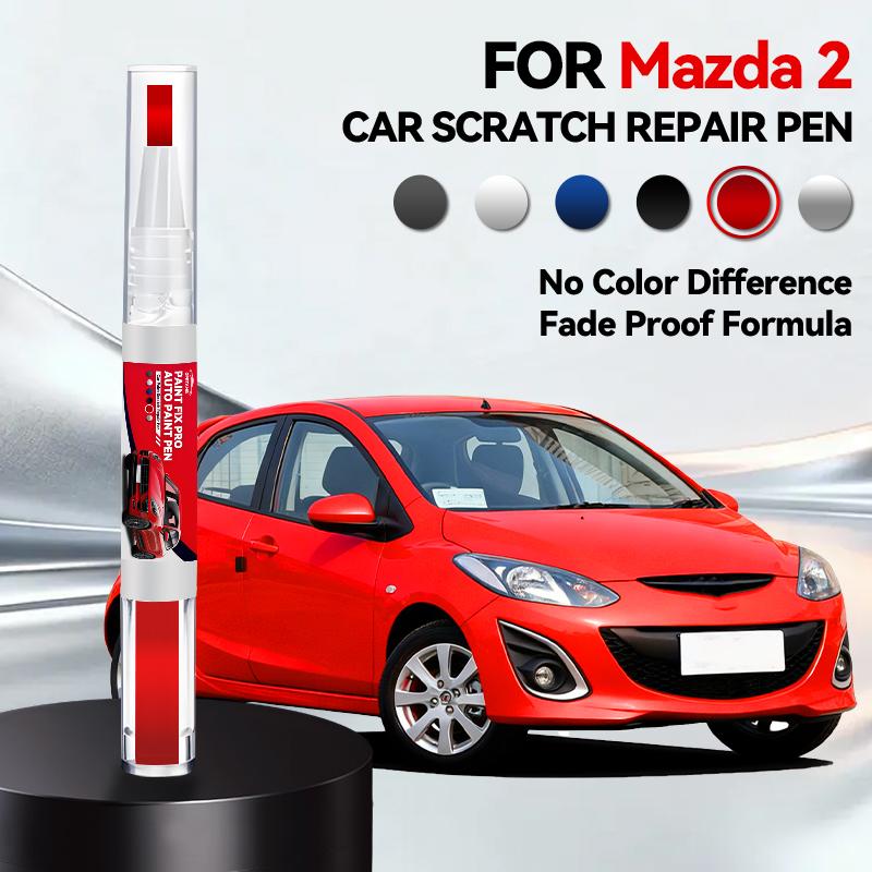 For Mazda 2 1996-2026 Car Paint Pen Scratch Repair Detailing Tools Car Accessories Black Spray Paint Color Repair