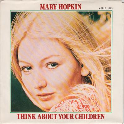 7-дюймовая пластинка МЭРИ ХОПКИН - Подумайте о своих детях APPLE1825 Apple Records 1970 США Поп Б/У