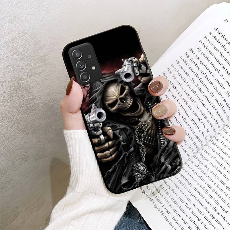 Grim Reaper Skull Skeleton Phone Case For Samsung Galaxy A02 A12 A21 A22 A32 A41 A42 A51 A71 A72 Shell
