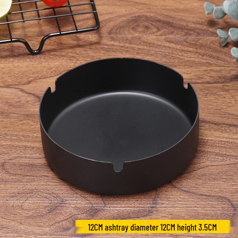 Stainless Steel Windproof Ashtray - Durable, Stylish, and Large for Bars, Cafes, and Hotels