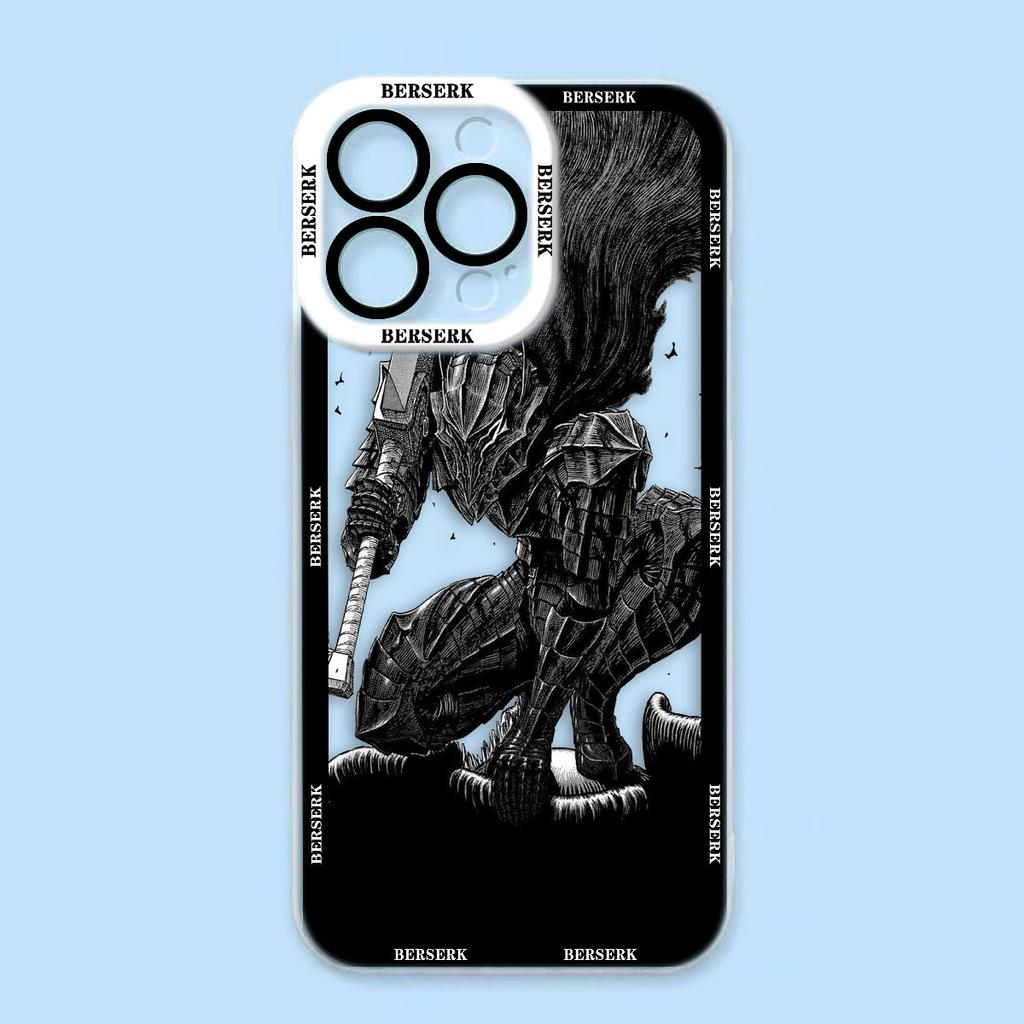 Аниме B-Берсерк G-Гатс Чехол Прозрачный Чехол для Телефона Для iPhone Apple 17 AIR 16E 16 15 14 12 13 11 Pro Max Plus XR TPU DIY Чехол-Оболочка