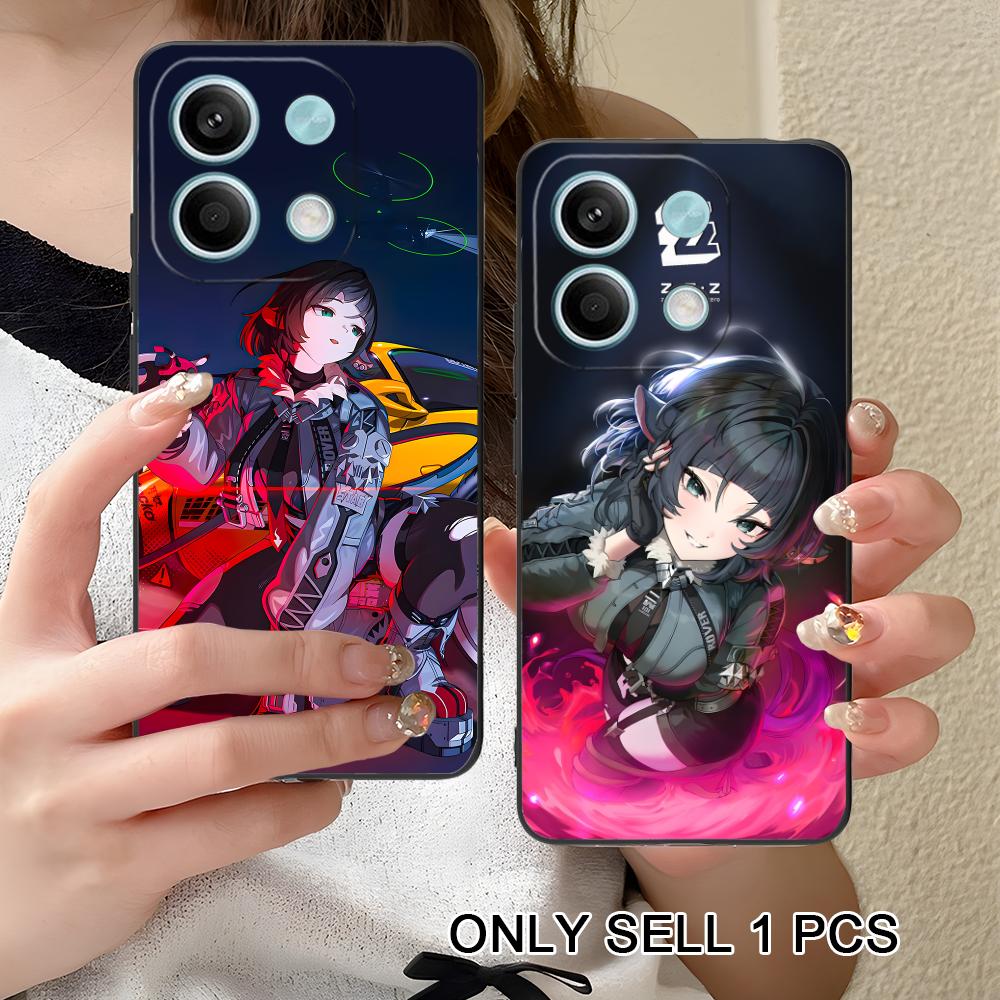 ZZZ Чехол для телефона Jane Doe для Xiaomi Redmi Note 14 13 12 11 S Pro Plus 4G 5G Мягкий ударопрочный чехол из ТПУ