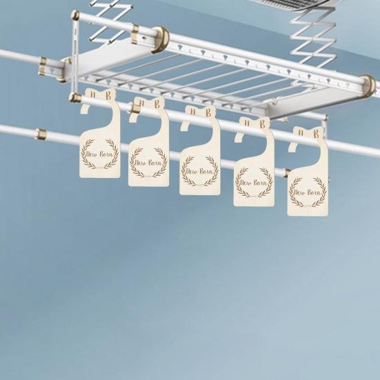 45481 шт., детские разделители для гардероба, деревянные маркеры размеров детской одежды для новорожденных