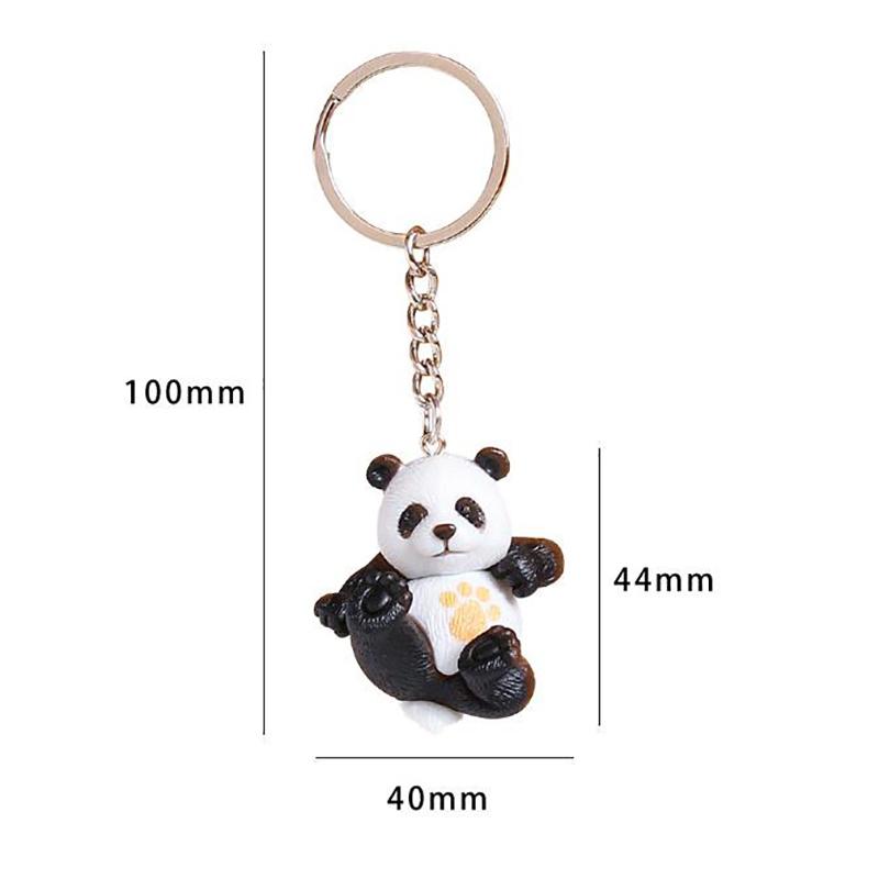 Брелок-подвеска в виде мультяшной панды Милый брелок-подвеска в виде панды Изысканный универсальный рюкзак Украшения Аксессуары Подарки