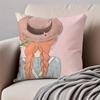 Wholesome Imaginative AAnne Of Green Gables Cushion Cover Pillowcase Antidustmite Invisible Zipper Short Plush Sofa Cushion