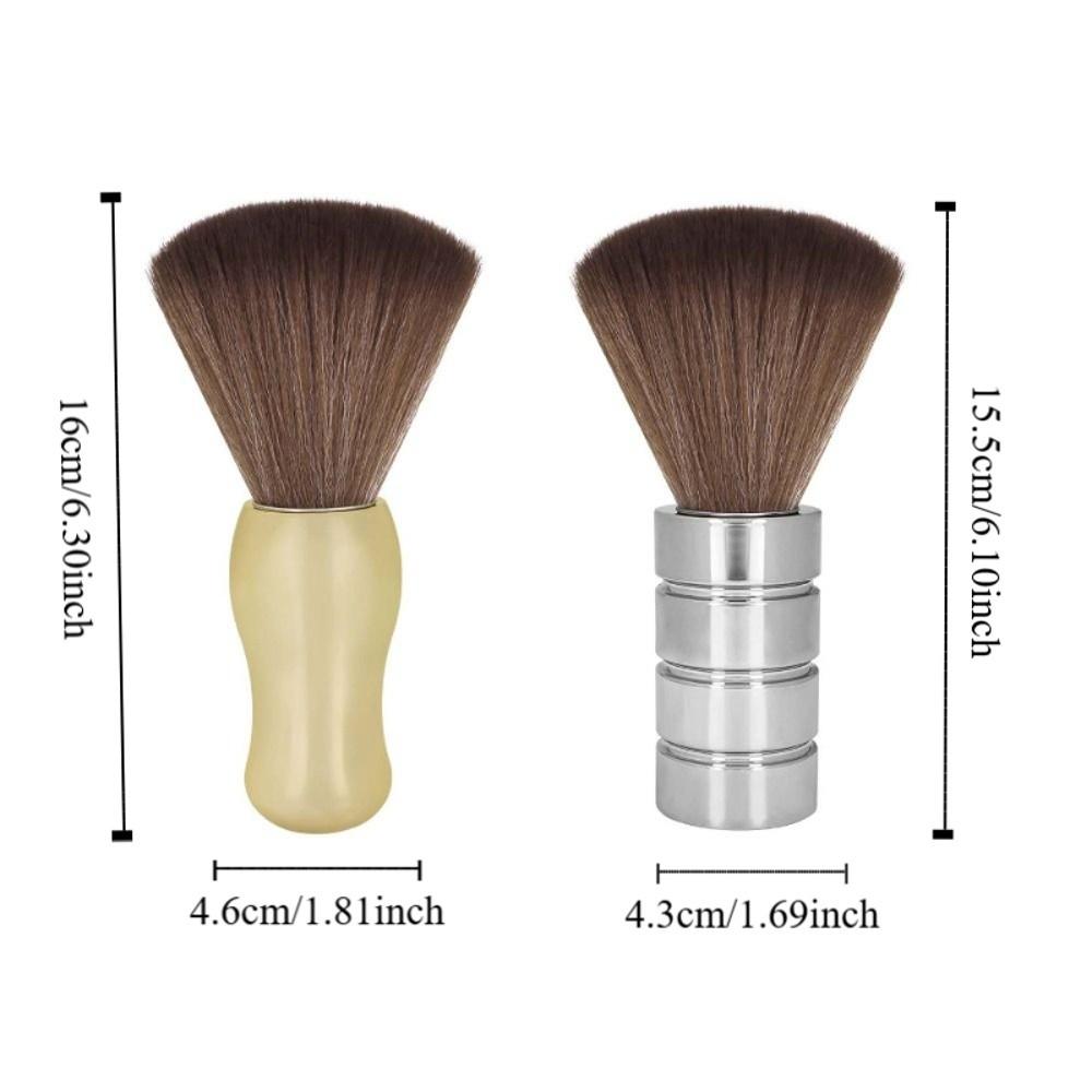 Duster Salon Hair Sweep Brush with Handle Hair Cutting Brush Durable Neck Duster Brush Barber