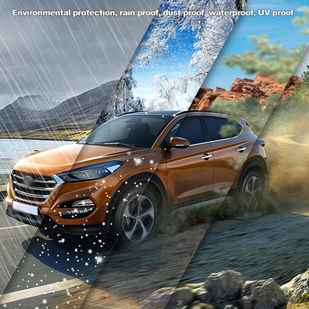 Универсальный прозрачный автомобильный чехол с эластичной лентой, полиэтиленовый пластик, прозрачный полный защитный экран для автомобиля, автомобильные чехлы с