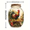 Cock Jar Sun Catcher. Ideal for Farmhouse, Kitchen & Garden Decor. A Perfect Gift for Loved Ones.