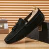 Мужская обувь Doudou весенняя с кисточками мужская повседневная кожаная обувь ленивая на одной педали для вождения мягкая подошва модная обувь
