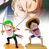 Набор ПВХ Фигурок One Piece Луффи Зоро Санджи Аниме Коллекционный Настольный Орнамент