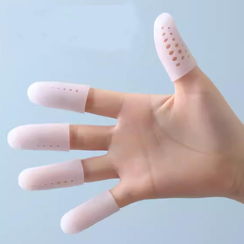 5/20pc Transparent Breathable Sleeve Finger Protector Silicone Anti-Friction Toe Caps Prevent Blisters Cover Protector Foot Care