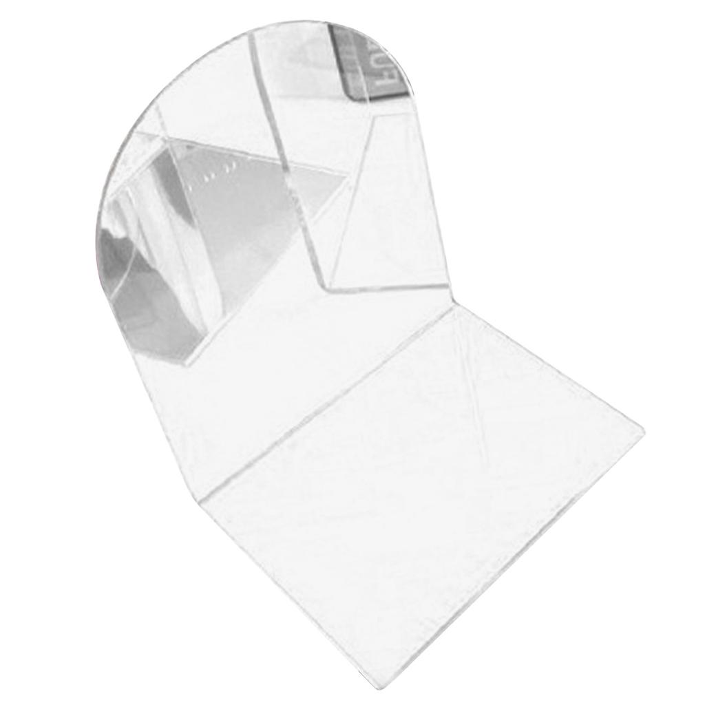 1 Pair of Bookends Thicken Non Slip Transparent Acrylic Desk Decorative Heavy Book End for Student Office L Shaped