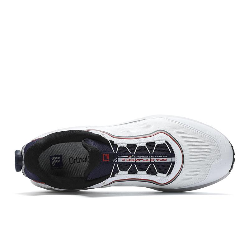 Fila Boa Explorer 2 Удобные Универсальные Низкие Кроссовки для Активного Отдыха Мужские кроссовки Белый Синий A12M421205FWB