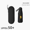 Compact 5-Fold Dual-Use Umbrella: UV Protection & Water Resistant Mini with Black Lining