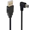 90 degree Mini USB 5Pin to USB Fast Data Charger Short Cable 1m 3m 5m for MP3 MP4 Player Car DVR GPS Digital Camera HD Smart TV
