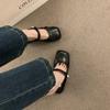 Модные корейские новые летние женские туфли в стиле ретро, сандалии большого размера для женщин, модные повседневные туфли на плоской подошве для женщин