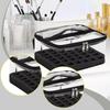 PVC Nail Polish Storage Bag Hand-held Clear Nail Polish Organizer Large Capacity 36 Bottles Holder Cosmetic Bag