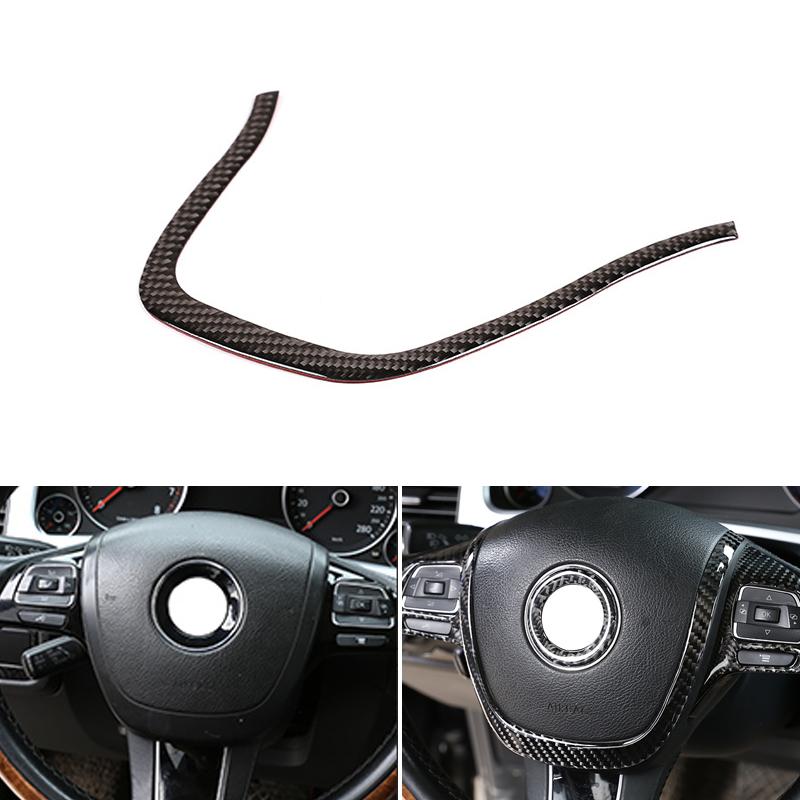Автомобильная внутренняя панель из углеродного волокна на руле, кнопка переключения, накладка для VW Touareg 2011 2012 2013 2014 2015 2016 2017