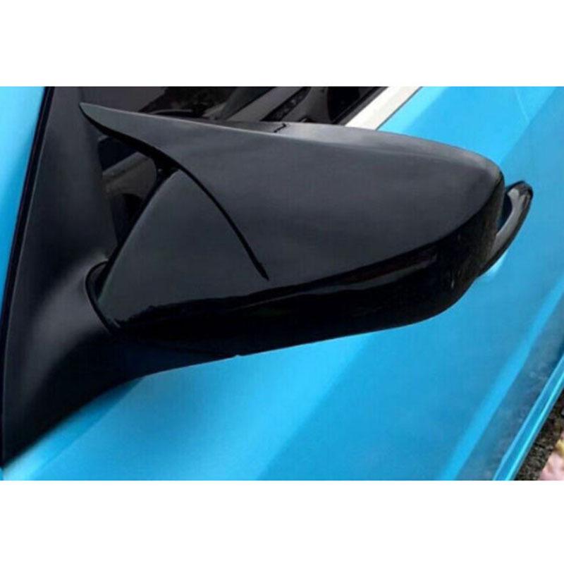 2012-2018 Hyundai Veloster Glossy Black Bull Horn Mirror Cover