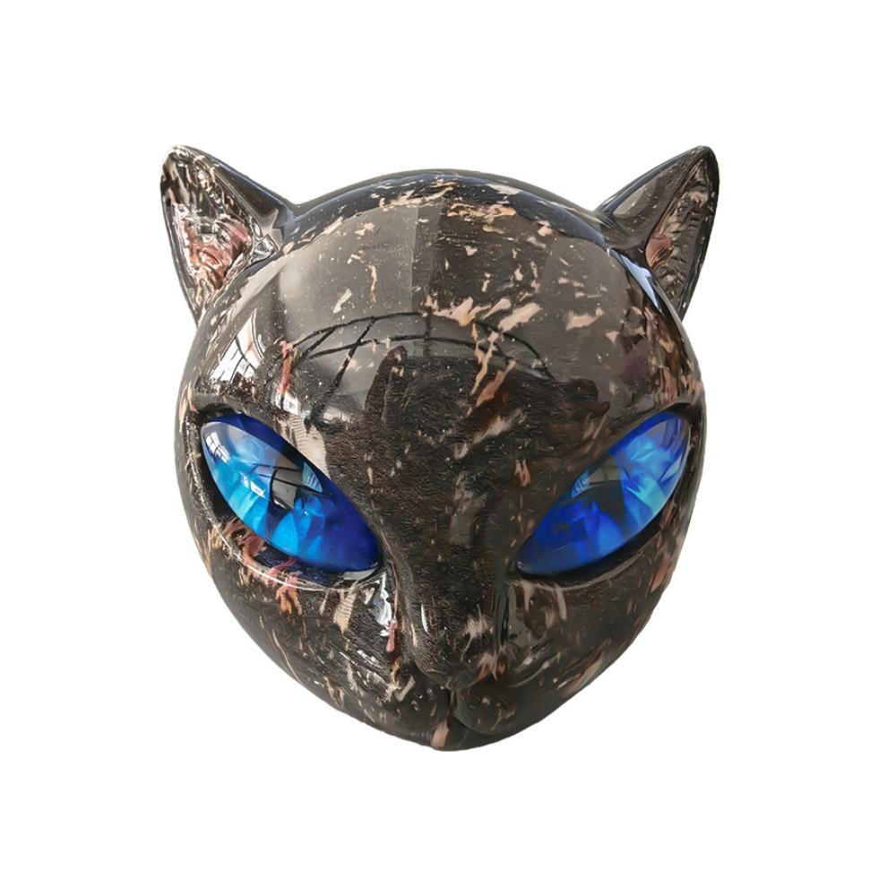 Смоляная Роскошная Фигурка Черной Кошки Ручная Резьба Элегантная Фигурка Черной Кошки Предмет для Коллекционеров