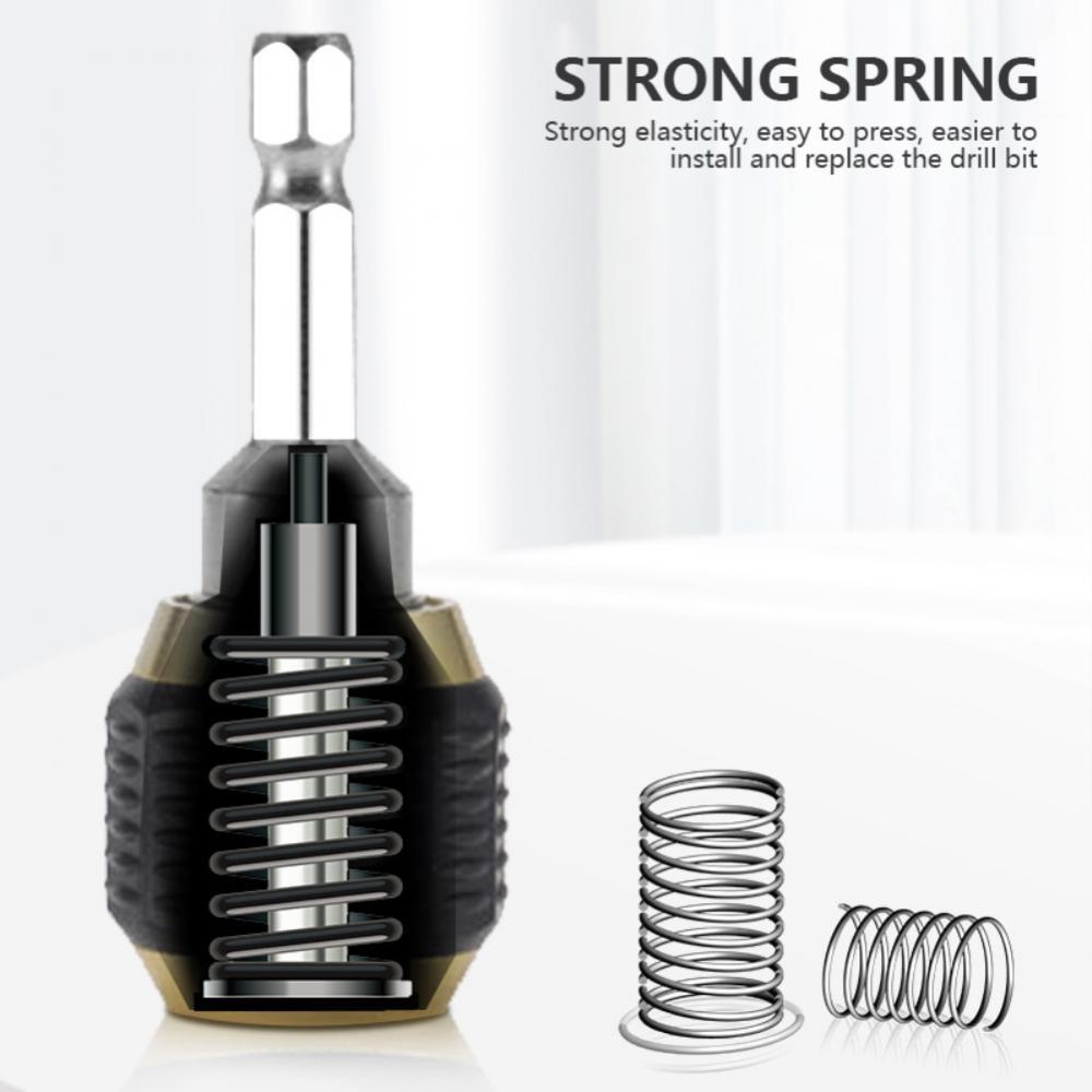 Large Head Pop-up Quick Release Self-locking Hexagonal Handle Extension Rod Electric Drill Driver Conversion Screwdriver Tool