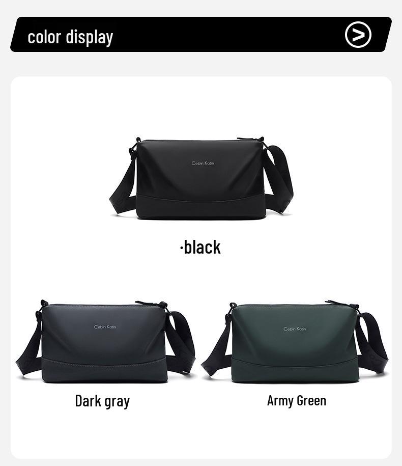 2025 Мужская Модная Сумка Кроссбоди в Корейском Стиле: Повседневный, Вместительный Рюкзак через плечо с несколькими отделениями