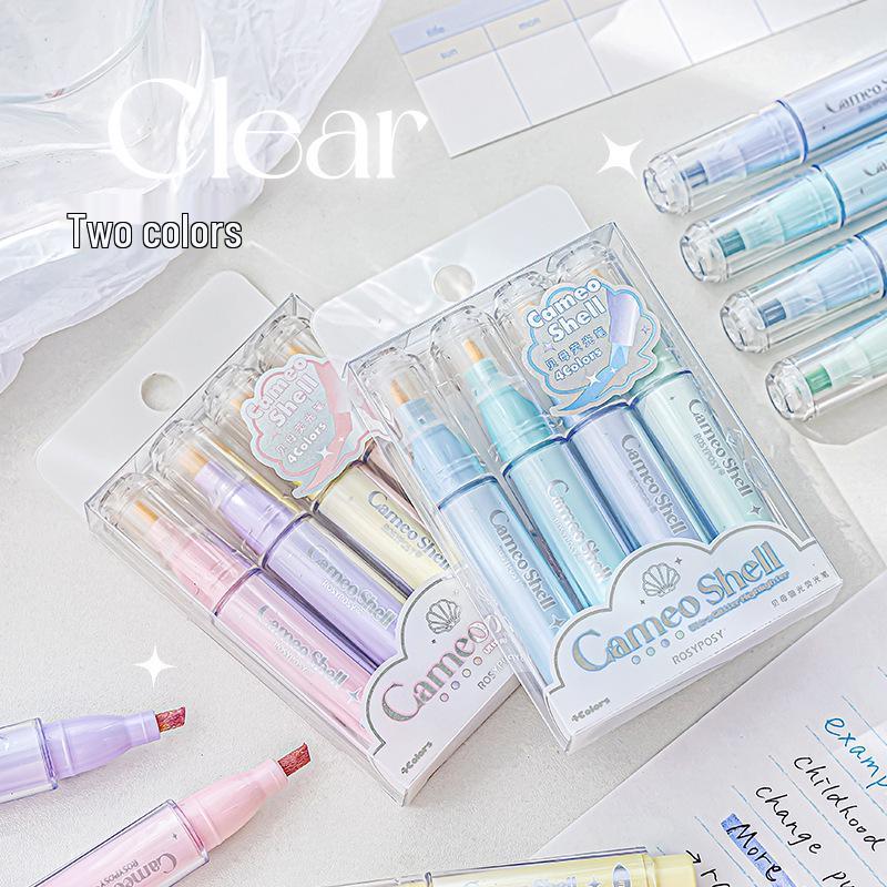 Ручка-хайлайтер RosyPosy Bling Heart Fluorescent для ведения дневника