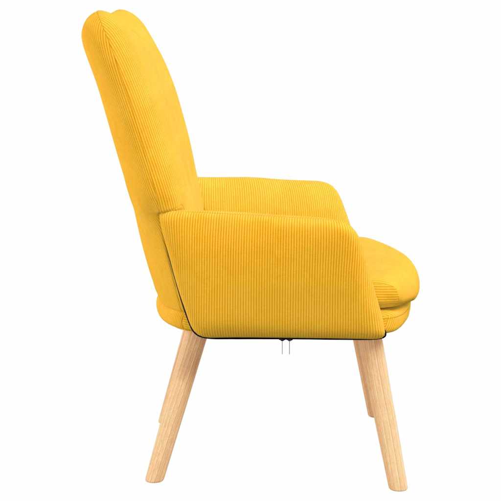 Armchair Light Yellow 63 x 67 x 94 cm Fabric