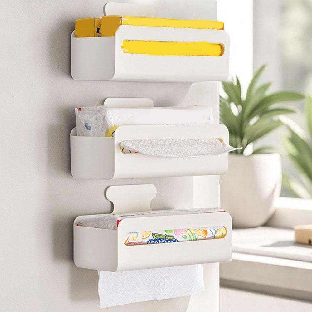 Large Capacity Magnetic Storage Box Wall Mounted Refrigerator Organizer  Bathroom