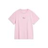 Li Ning Chinese Culture Series Printed Casual Slim Fit Short Sleeve T-Shirt Women T-Shirt Flower-Branch-Pink AHSU330-3