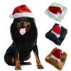 Cute Santa Dog Cat Costume Funny Christmas Dog Hat Festive Party Xmas Cap  Pet Accessory