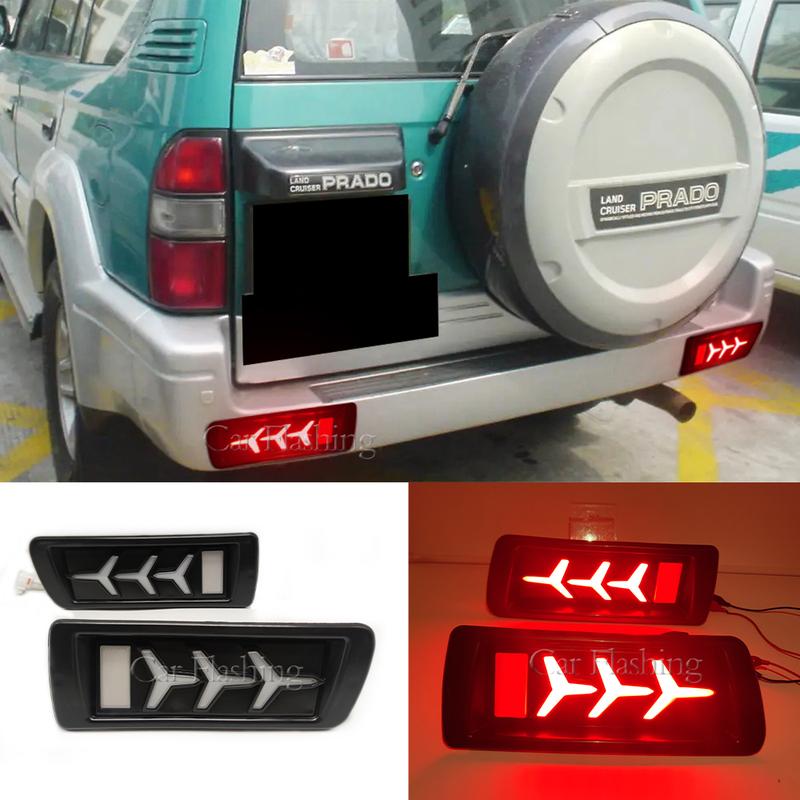 Car LED Rear Bumper Tail Light For Land Cruiser Lc90 3400 Fj90 Fj95 2700 1996 1997 1998 1999 2000 2001-2003 brake Turn Signal