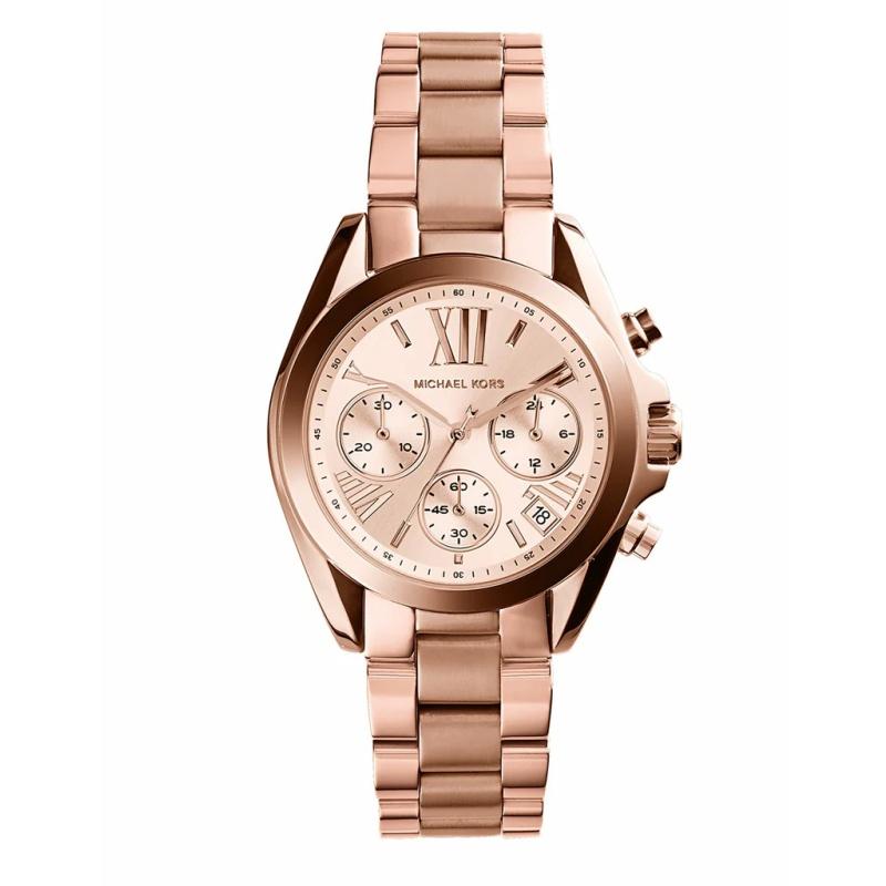 Michael Kors MK5778 Паркер Двухцветные Серебряные и Розово-Золотые Кварцевые Часы