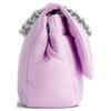 Balenciaga B Logo Metal Accessory Magnetic Flip Closure Nylon Mini Handbag Women handbags Lavender 7929772AA6J5324