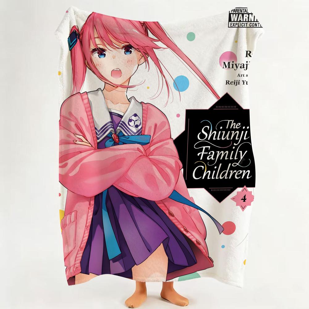 Anime The S Shiunji F Family C Children Flannel Blanket Suitable for Sofa Living Room Bedroom