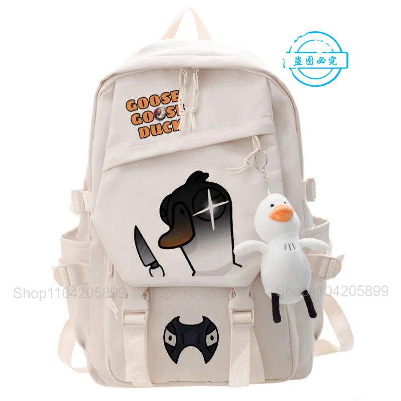 Goose Goose Duck Backpack Game Cosplay Mochila Students School Bag Cartoon Bookbag Boy Girl Gifts Laptop Outdoor Travel Rucksack