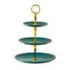 2/3 Layer Dessert Plate Gold Snack Platter New Cake Stand Fruit Tray  Party