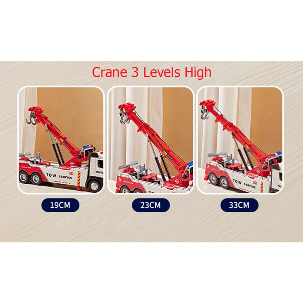 1/18 сплава металла эвакуатор инженерный грузовик прицеп дорожно-спасательная служба игрушки подарок