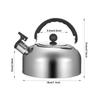 Restaurant Ergonomic Handle Teapot for Trips Whistling Kettle Stove Gas Water Kettle Teakettle