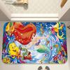 The Little Mermaid Floor Mat Suitable For Living Room Kitchen Bathroom Non-slip Mat Household Foot Mat