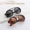 Men's Sunglasses Round UV400 Protective Glasses Vintage Retro Design Anti Glare Polarized Sunglasses